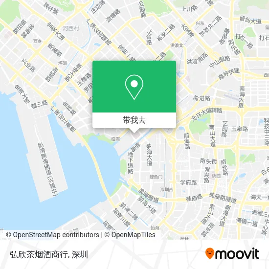 弘欣茶烟酒商行地图