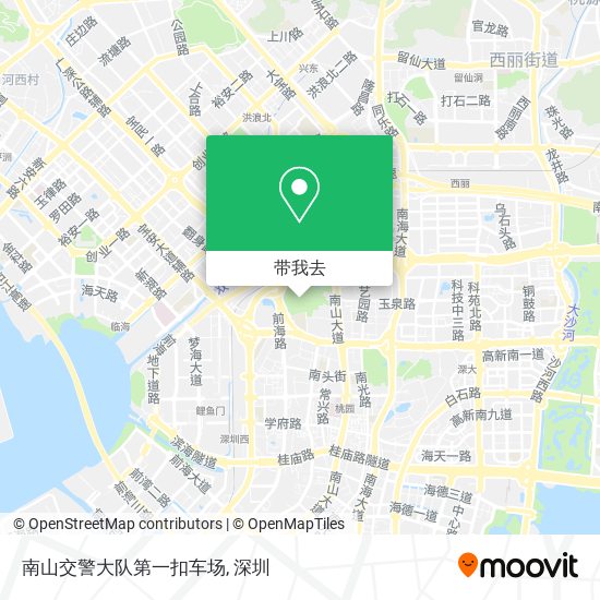 南山交警大队第一扣车场地图
