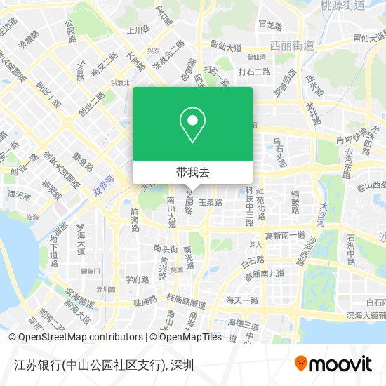 江苏银行(中山公园社区支行)地图