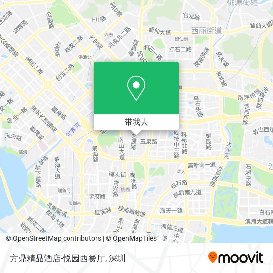 方鼎精品酒店-悦园西餐厅地图
