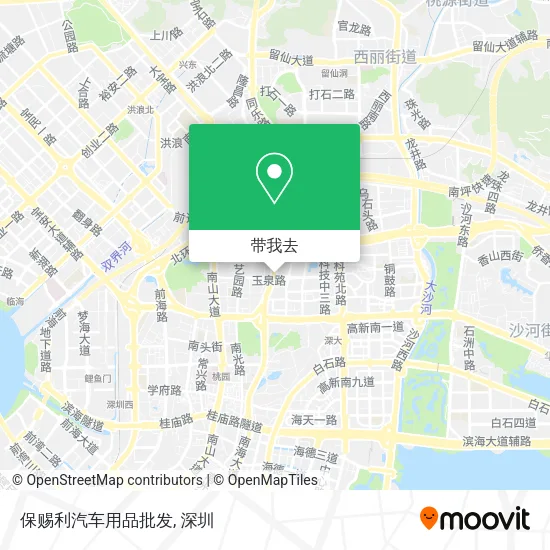 保赐利汽车用品批发地图