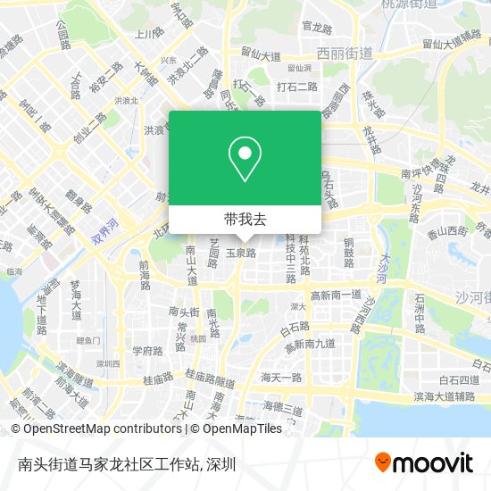 南头街道马家龙社区工作站地图