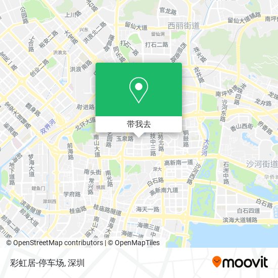 彩虹居-停车场地图