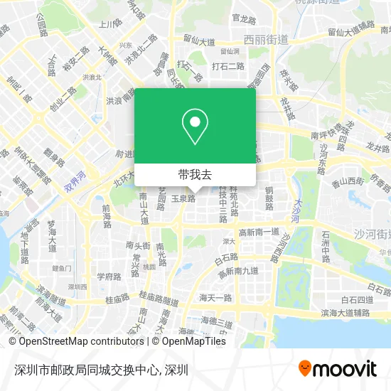 深圳市邮政局同城交换中心地图