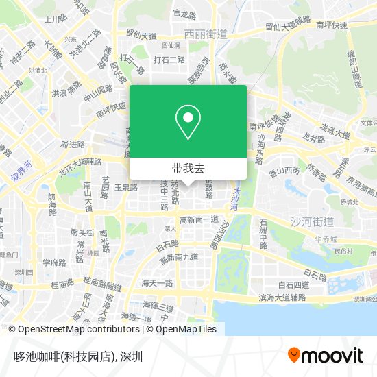 哆池咖啡(科技园店)地图