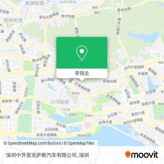 深圳中升雷克萨斯汽车有限公司地图