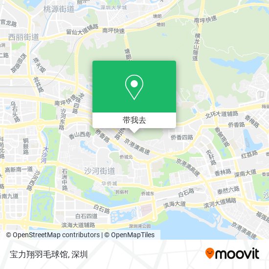 宝力翔羽毛球馆地图