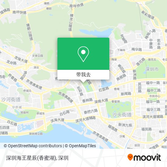 深圳海王星辰(香蜜湖)地图