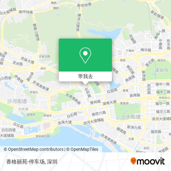 香格丽苑-停车场地图
