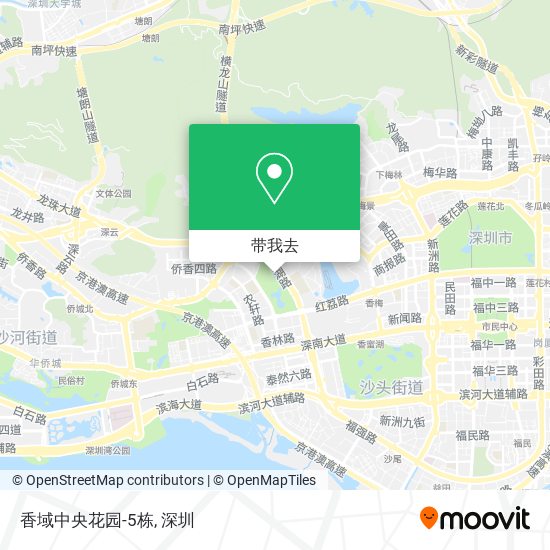 香域中央花园-5栋地图