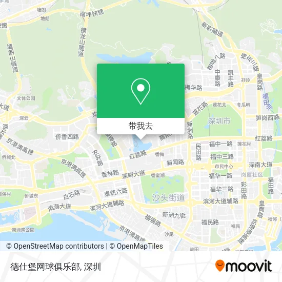 德仕堡网球俱乐部地图