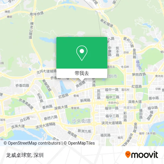 龙威桌球室地图