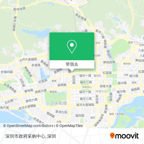 深圳市政府采购中心地图