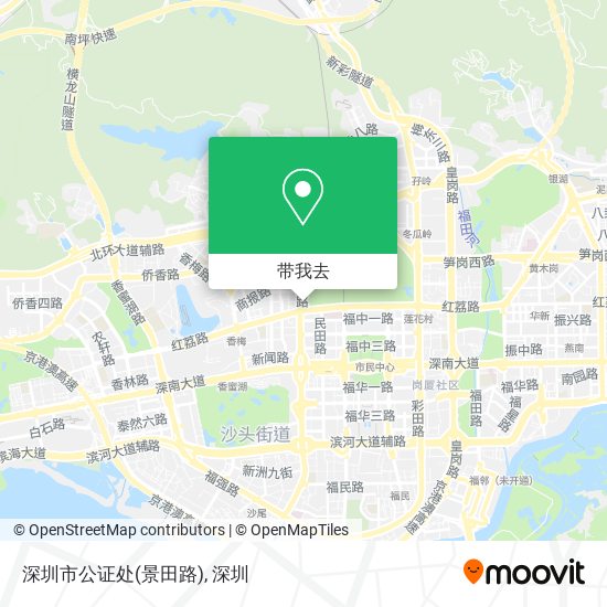 深圳市公证处(景田路)地图