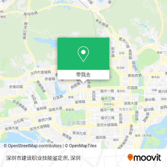 深圳市建设职业技能鉴定所地图