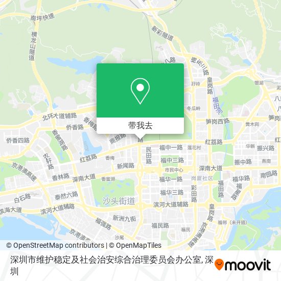 深圳市维护稳定及社会治安综合治理委员会办公室地图