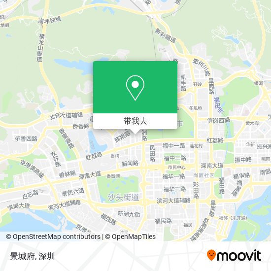 景城府地图