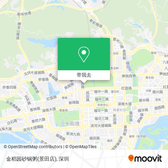 金稻园砂锅粥(景田店)地图