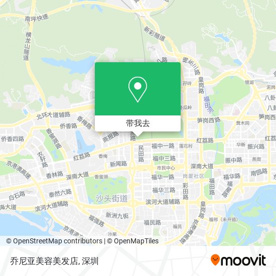 乔尼亚美容美发店地图