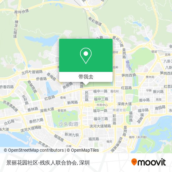 景丽花园社区-残疾人联合协会地图