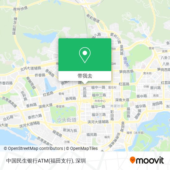 中国民生银行ATM(福田支行)地图