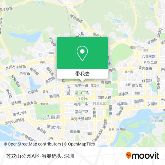 莲花山公园A区-游船码头地图