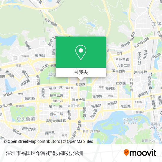 深圳市福田区华富街道办事处地图