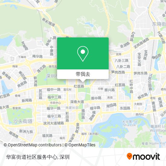 华富街道社区服务中心地图