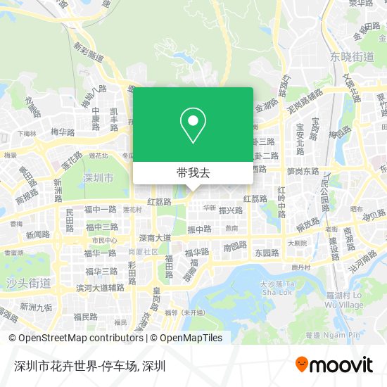 深圳市花卉世界-停车场地图