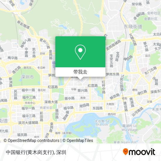中国银行(黄木岗支行)地图