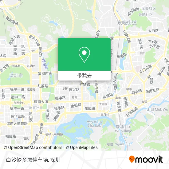白沙岭多层停车场地图