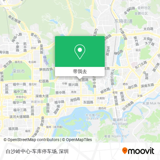 白沙岭中心-车库停车场地图