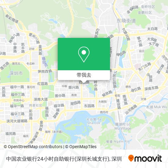 中国农业银行24小时自助银行(深圳长城支行)地图