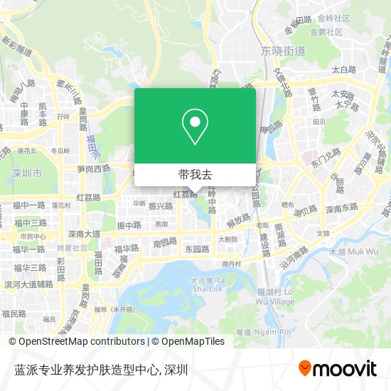 蓝派专业养发护肤造型中心地图