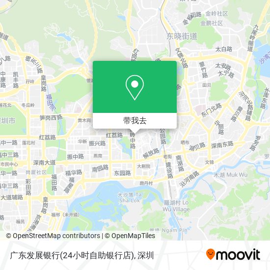 广东发展银行(24小时自助银行店)地图