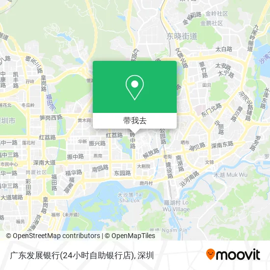 广东发展银行(24小时自助银行店)地图
