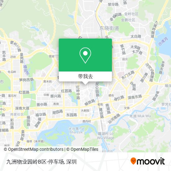 九洲物业园岭B区-停车场地图
