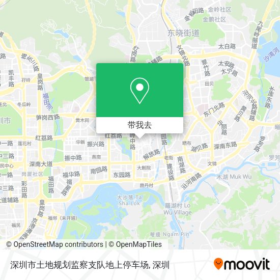 深圳市土地规划监察支队地上停车场地图