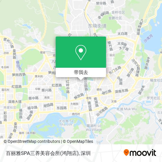 百丽雅SPA三养美容会所(鸿翔店)地图