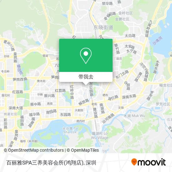 百丽雅SPA三养美容会所(鸿翔店)地图