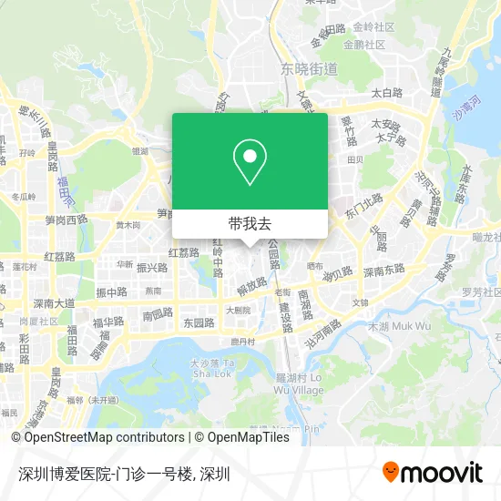 深圳博爱医院-门诊一号楼地图