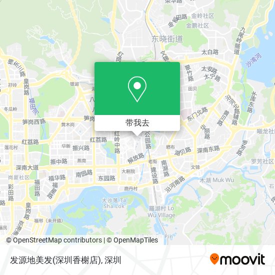 发源地美发(深圳香榭店)地图