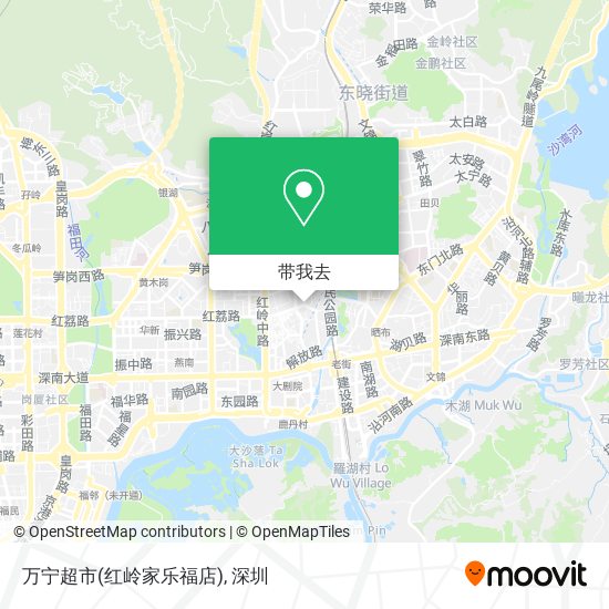 万宁超市(红岭家乐福店)地图