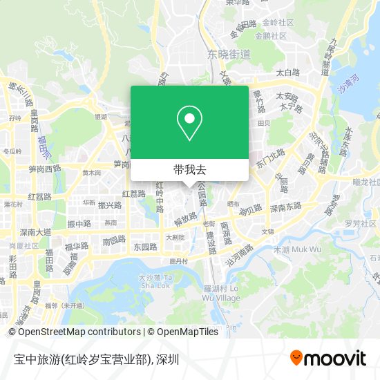 宝中旅游(红岭岁宝营业部)地图