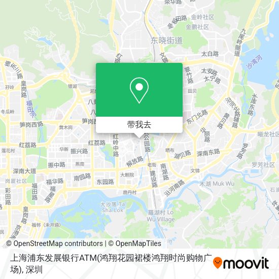 上海浦东发展银行ATM(鸿翔花园裙楼鸿翔时尚购物广场)地图