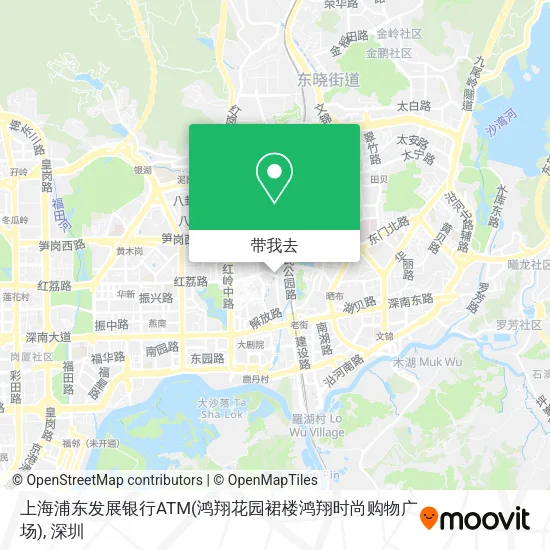 上海浦东发展银行ATM(鸿翔花园裙楼鸿翔时尚购物广场)地图