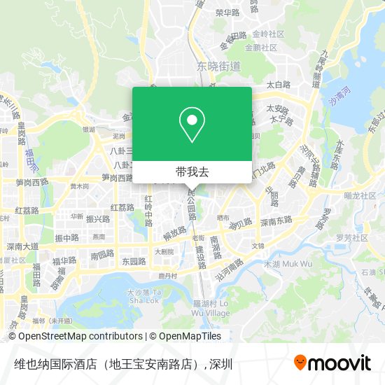 维也纳国际酒店（地王宝安南路店）地图