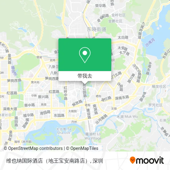 维也纳国际酒店（地王宝安南路店）地图