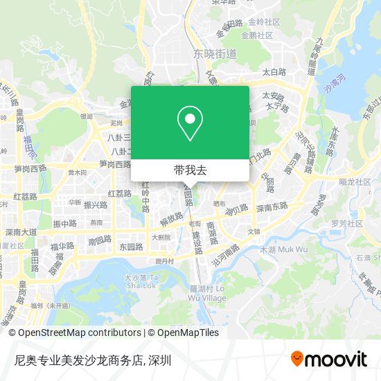 尼奥专业美发沙龙商务店地图