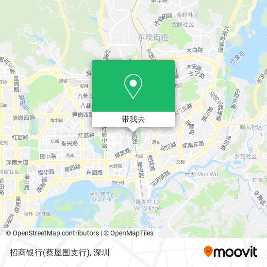 招商银行(蔡屋围支行)地图